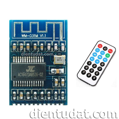 Mạch Giải Mã Âm Thanh Bluetooth Kèm Remote Hồng Ngoại