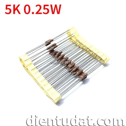 Điện Trở DALE 5K CMF55 1/4W 0.25W 0.1% RN55 VISHAY