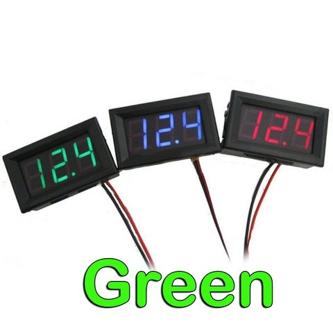 Đồng Hồ Đo Áp DC 5.0-120V - Xanh Lá