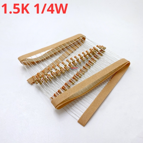 Điện Trở 1/4W 1.5K 1K5 - 4 Vòng Màu