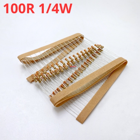 Điện Trở 1/4W 100R 100 Ohm - 4 Vòng Màu