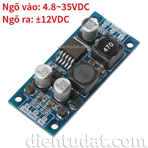 Mạch Tạo Nguồn Đôi ±12V Từ Nguồn 4.8~35VDC 20W WT-117