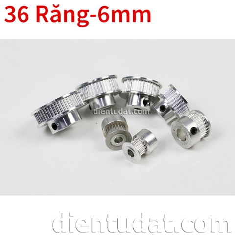 Bánh Răng Motor Pulley GT2 - 36 Răng 6mm