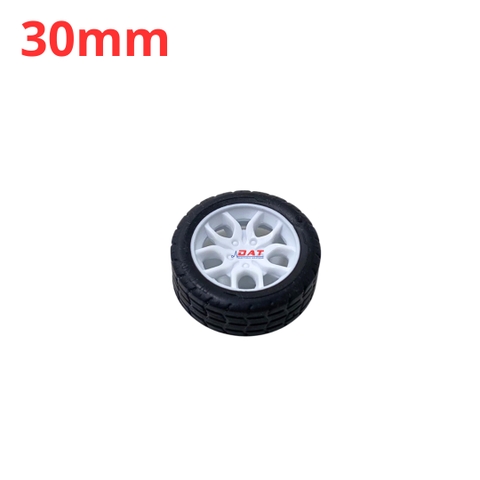 Bánh Xe Trắng 30mm Trục 1.95mm