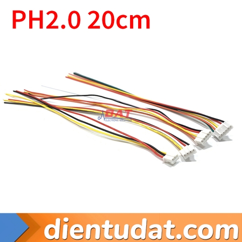 Cáp Header PH2.0 20cm Dây Nhiều Màu - 3P 4P 5P 6P