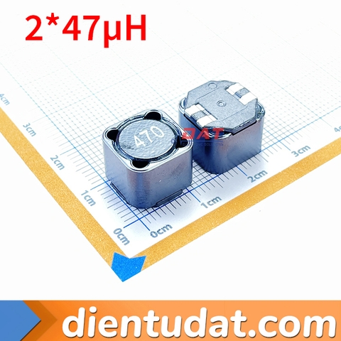 Cuộn Cảm Đôi 2*47uH 470 SMTDRRI129P-470M-4P
