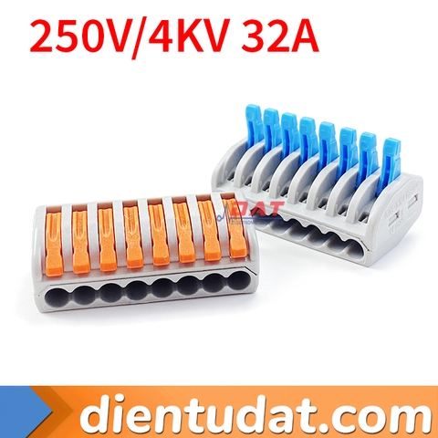 Cút Đầu Nối Dây Điện 8 Lỗ PCT-218