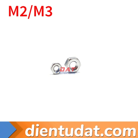 Đai Ốc Lục Giác Thép Không Gỉ M2 M3 - 50 con