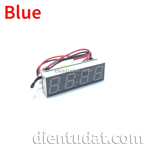 Đồng Hồ Thời Gian Thực - Nhiệt Độ - Vôn Kế - Blue