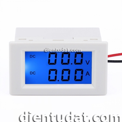 Đồng Hồ Đo Dòng - Áp DC Hiển Thị LCD 50A V2