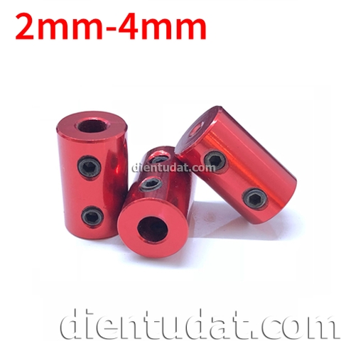 Khớp Nối Trục Màu Đỏ 2mm-4mm