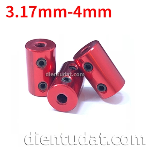 Khớp Nối Trục Màu Đỏ 3.17mm-4mm