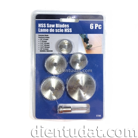 Bộ 5 Lưỡi Cưa Thép HSS