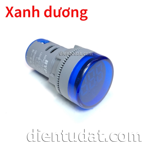 Đồng Hồ Đo AC 60V~500V 22mm - Xanh Dương