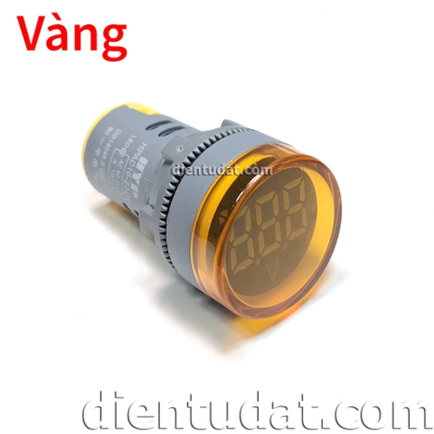 Đồng Hồ Đo AC 60V~500V 22mm - Vàng