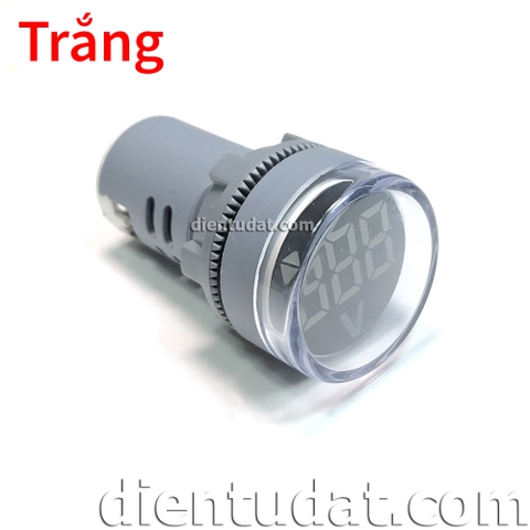 Đồng Hồ Đo AC 60V~500V 22mm - Trắng