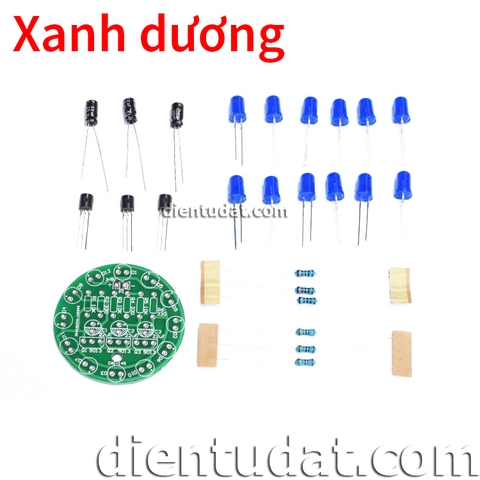 KIT DIY Bộ Led Tròn Xanh Dương - Tự Ráp
