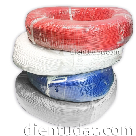 Cuộn Dây Điện UL1007 24AWG - 11 Lõi - Xanh Dương Đỏ Trắng Xám Đen Xanh Lá Nâu