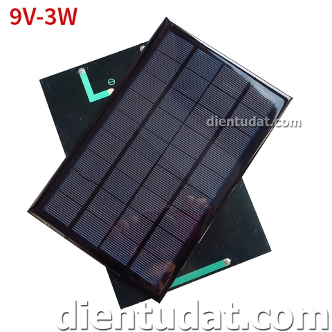 Pin Năng Lượng Mặt Trời  9V - 3W