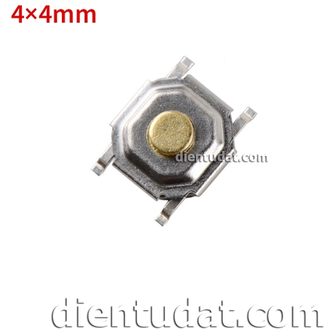 Nút Nhấn Dán Đầu Đồng 4*4*1.5mm 4 Chân SMD