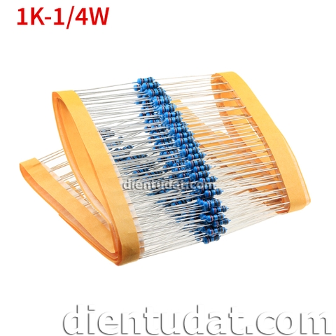 Điện Trở 1/4W 1K 1% - 5 Vòng Màu