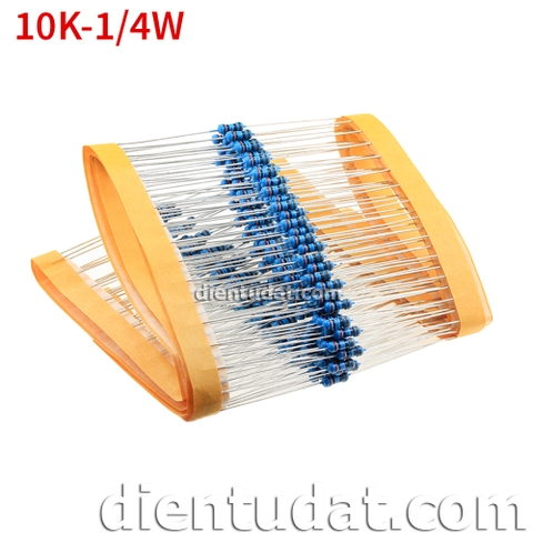 Điện Trở 1/4W 10K 1% - 5 Vòng Màu