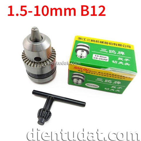 Đầu Kẹp Mũi Khoan 1.5-10mm B12