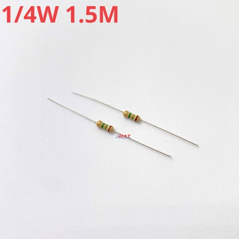 Điện Trở 1/4W 1.5M - 4 Vòng Màu
