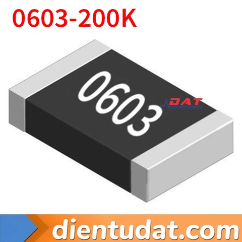Điện Trở Dán 200K 0603 SMD 1% - Mã 204