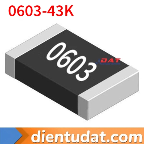 Điện Trở Dán 43K 0603 SMD 5% - Mã 433
