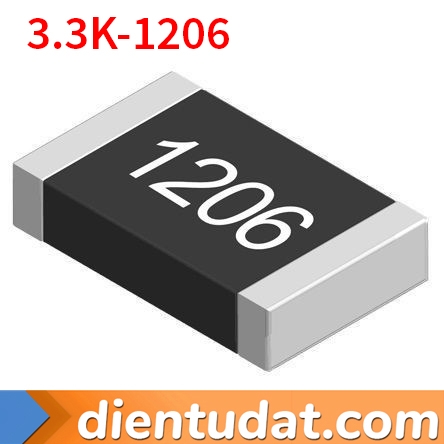 Điện Trở Dán 3.3K 1206 SMD 1/4W 5%