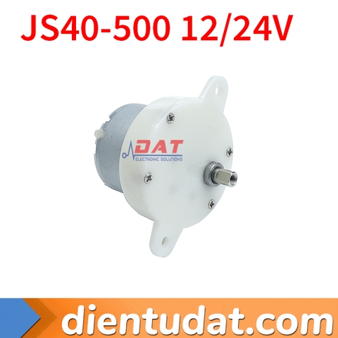 Động Cơ Giảm Tốc 10 Vòng/Phút JS40-500 12V 24V