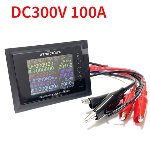 Đồng Hồ Đo DC Đa Năng Màn Hình Màu 300V 100A Bluetooth