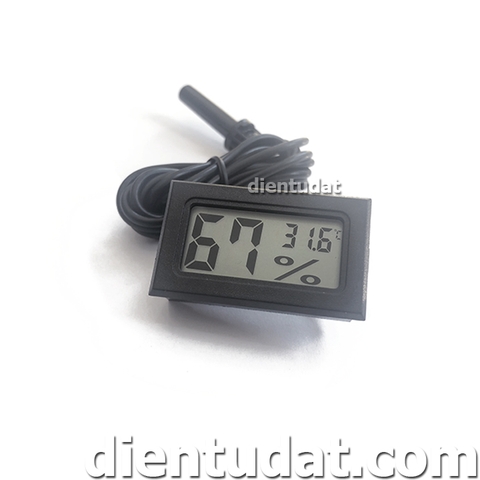 Đồng Hồ Đo Nhiệt Độ Và Độ Ẩm (Nhiệt Ẩm Kế) - Có Dây