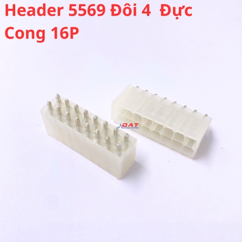 Header 5569 Hàng Đôi 4.2mm Đầu Nối Đực Chân Thẳng 2*8P 16P
