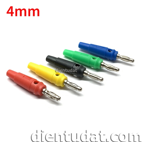 Jack Bắp Chuối 4mm 56mm - Đỏ Vàng Đen Xanh Lá Xanh Dương