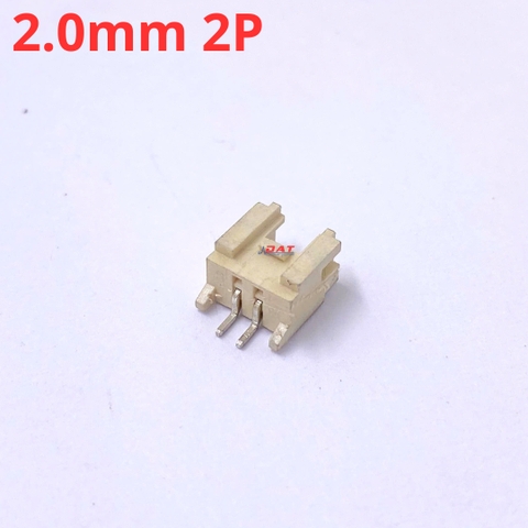 Jack Socket HY2.0mm Hàn Dán Nằm Ngang 2P
