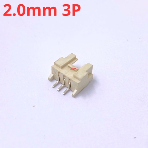 Jack Socket HY2.0mm Hàn Dán Nằm Ngang 3P