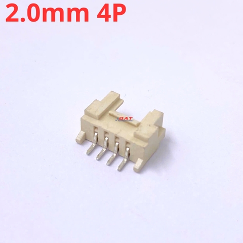 Jack Socket HY2.0mm Hàn Dán Nằm Ngang 4P