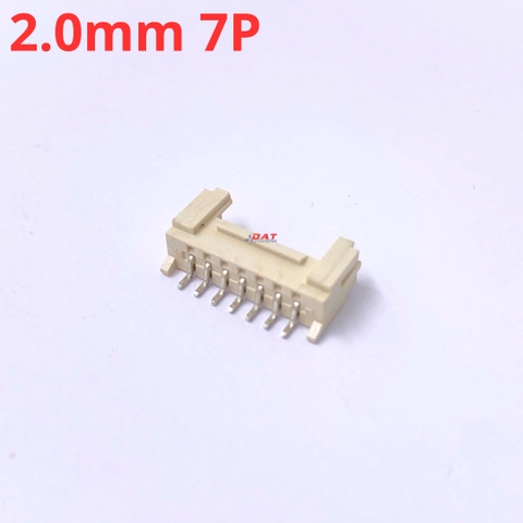 Jack Socket HY2.0mm Hàn Dán Nằm Ngang 7P