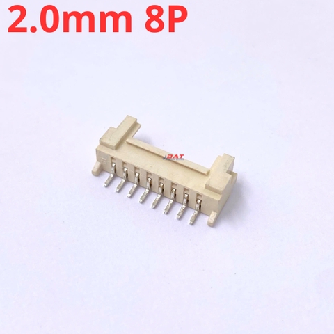 Jack Socket HY2.0mm Hàn Dán Nằm Ngang 8P