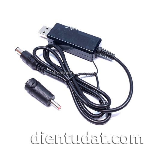 Mạch Tăng Áp USB Ra Jack DC Hiển Thị LED