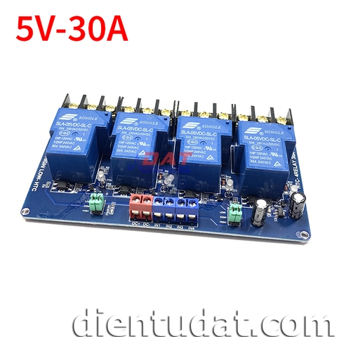 Module 4 Relay 30A - 5V Kích High/Low HTC