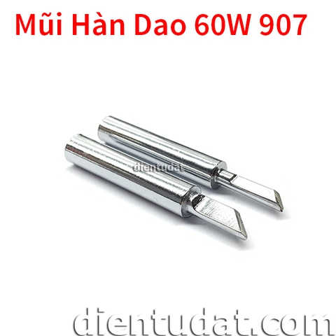 Mũi Hàn Dao 60W Cho Mỏ Hàn 907 - Đầu Dao Lớn/Nhỏ