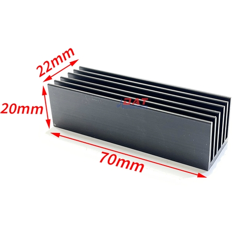 Nhôm Tản Nhiệt Đen 70*22*20mm