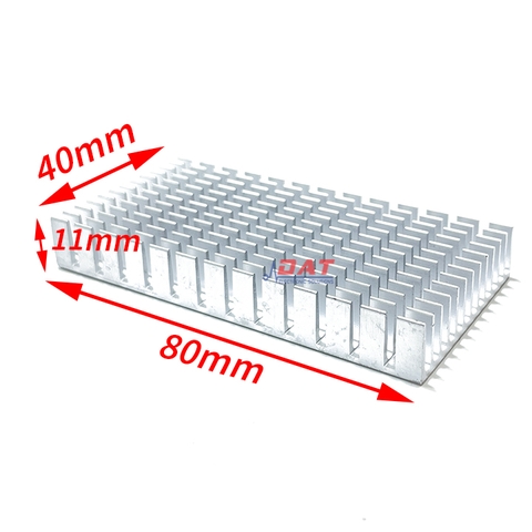 Nhôm Tản Nhiệt Trắng 80*40*11mm