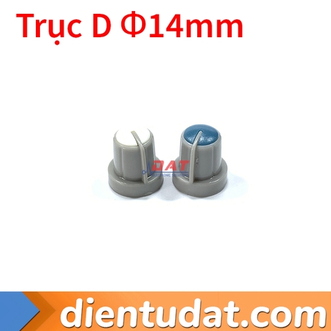 Núm Volume Nửa Trục D 180 - Phi 14mm AP-31 - Trắng Xanh Dương