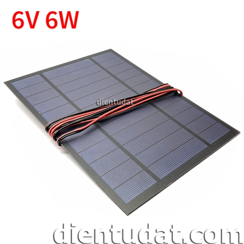Pin Mặt Trời Solar Panel 6V 6W