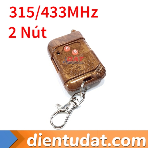 Remote 2 Nút Mã Cố Định EV1527 HF12 - 315MHz 433MHz