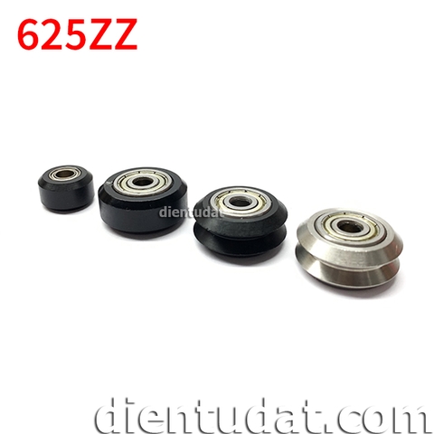 Con Lăn Bánh Xe Bạc Đạn 625ZZ Bọc Nhựa POM - POM 15.2mm POM 23.9MM POM 23.9 Rãnh V Thép Không Gỉ Rãnh V